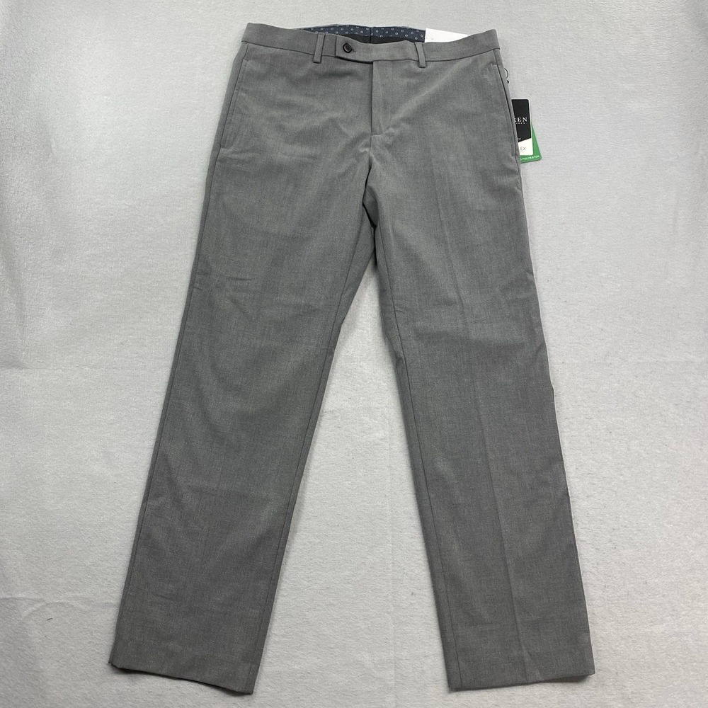 Lauren Ralph Lauren Dress Pants Mens 32x30 Gray Classic Fit 4 Way Stretch